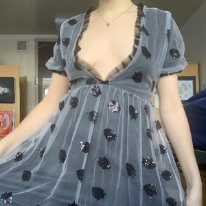 Black Strawberry Dress